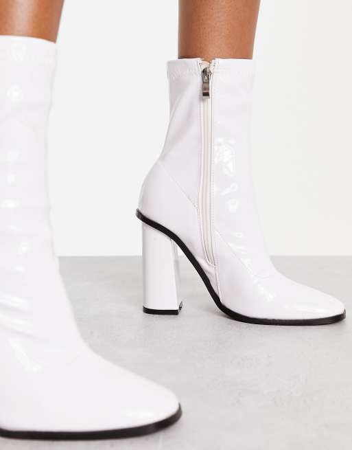 White block 2024 heel boots