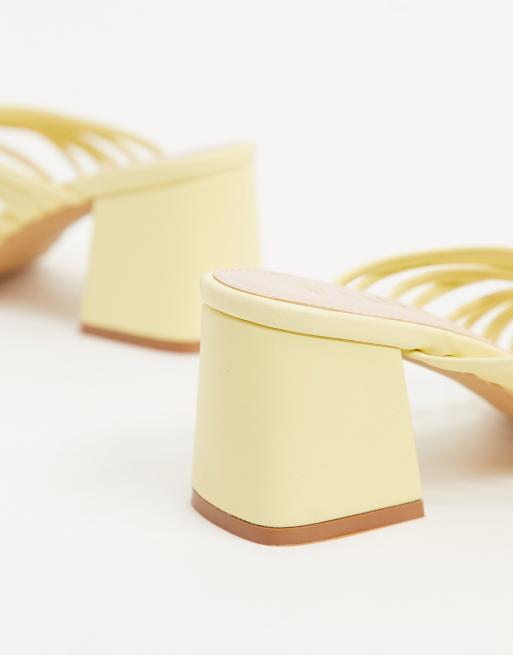 Pastel discount yellow sandals