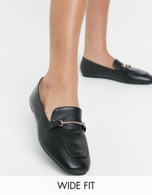 black shoes with gold trim