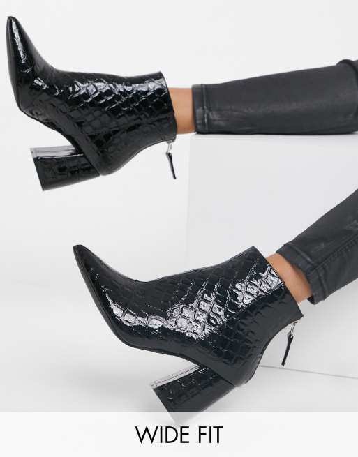 raid lorina heeled ankle boots in black
