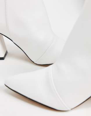 wide fit white boots