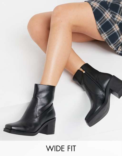 raid zerrin heeled ankle boots in black