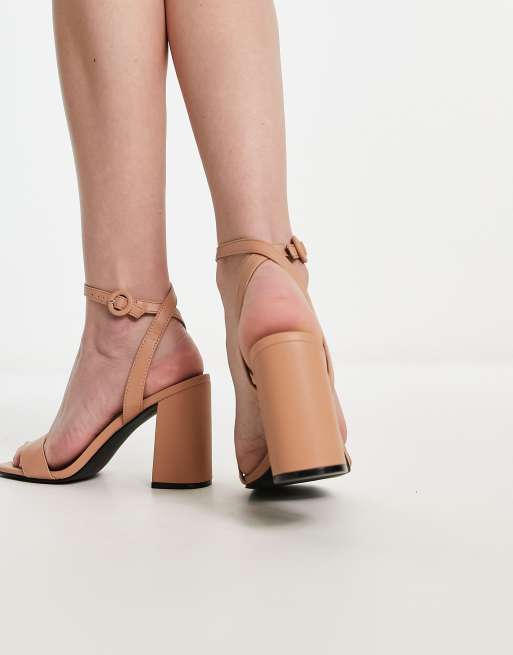 RAID Wink block heel sandals in beige