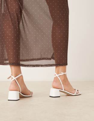Raid Zinia Low Block Heeled Sandals With Buckle Details