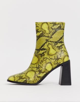 lime snakeskin heels