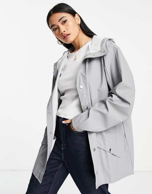 Rains 1201 rain jacket in grey rock ASOS