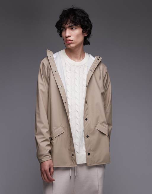Rains - 12010 - Giacca impermeabile taglio corto beige