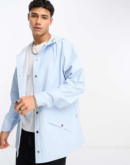 Rains - 12010 - Giacca impermeabile unisex azzurra taglio corto