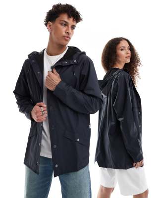 Rains - 12010 - Giacca impermeabile unisex corta blu navy - view 1
