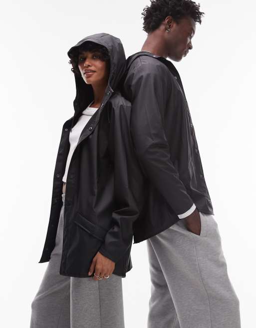 Rains - 12010 - Giacca impermeabile unisex corta color nero