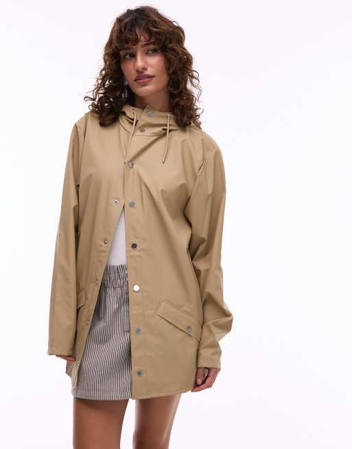 Rains - 12010 - Giacca impermeabile unisex corta color sabbia
