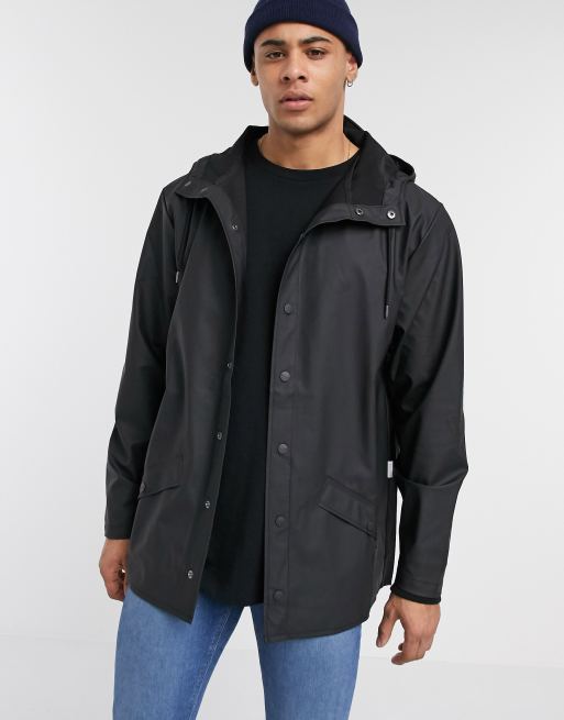 Rains 12010 jacket in black | ASOS