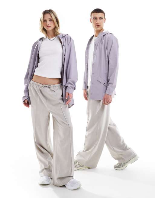 Rains – 12010 – Liliowoszara krótka kurtka wodoodporna unisex, 4 z 4