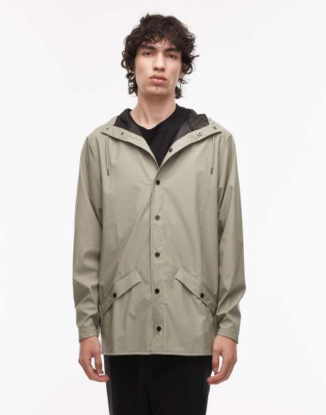 Rains – 12010 – Ljusgrön, kort, vattentät jacka - view 1