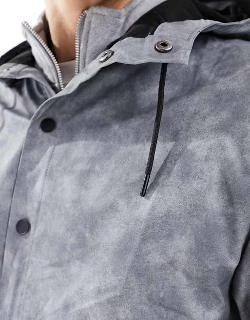 Rains – 12010 – Szara krótka przeciwdeszczowa kurtka unisex, 4 z 4