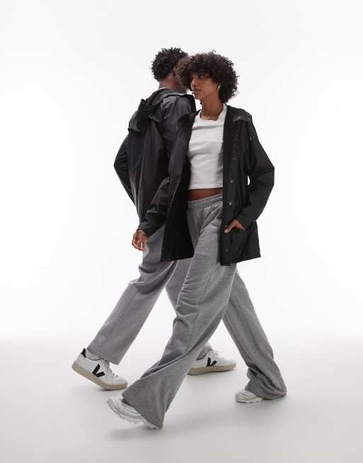 Rains 12010 unisex waterproof short jacket in black