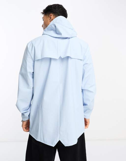 Light blue shop rain jacket