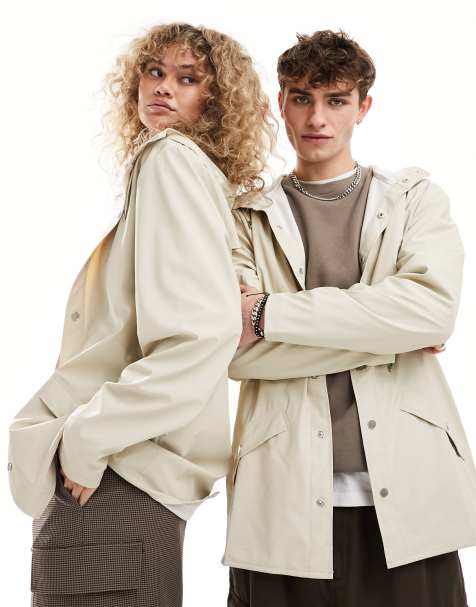 Scandi Trench Rain Coat - Sand Beige