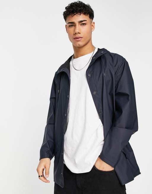 Rains - 12010 - Veste imperméable courte - Bleu marine