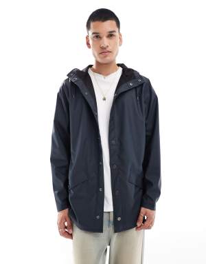Rains 12010 waterproof short jacket in navy