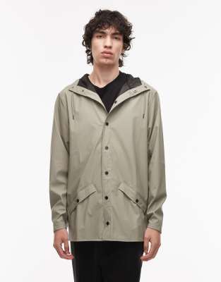 Rains 12010 waterproof short jacket in pale green
