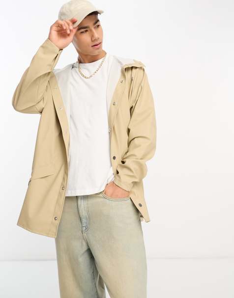 Rains 12010 waterproof short jacket in sand - view 1