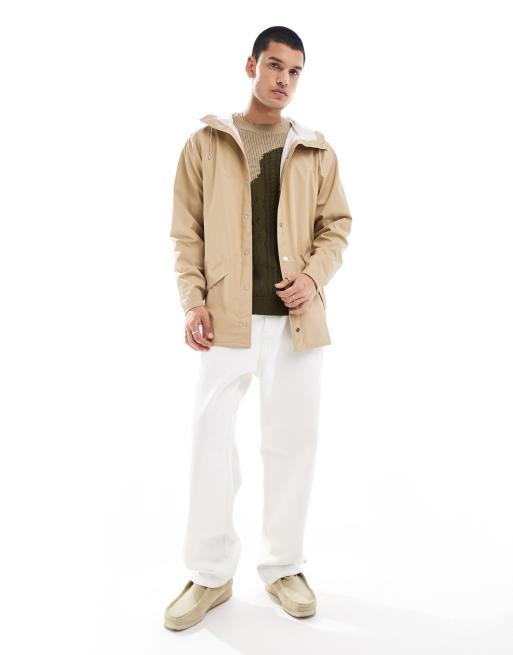 Rains 12010 waterproof short jacket in sand, 2 of 4
