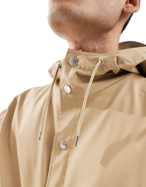 Rains 12010 waterproof short jacket in sand, 4 of 4