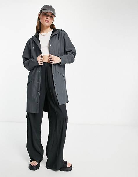 ASOS Damen Kleidung Jacken & Mäntel Jacken Regenjacken Overhead rain jacket in khaki 