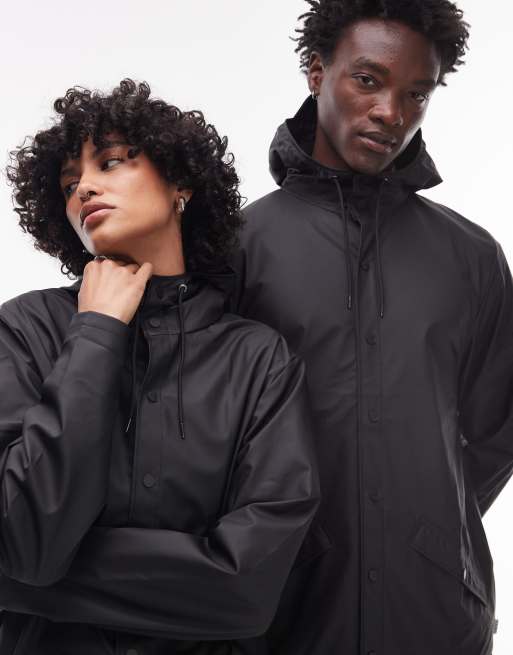 Rains – 12020 – Svart, lång och vattentät jacka i unisex-modell, 2 av 4