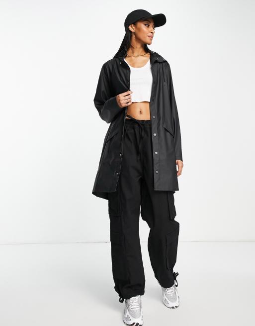 RAINS - 12020 - Unisex - Sort kort regnjakke, 4 af 4