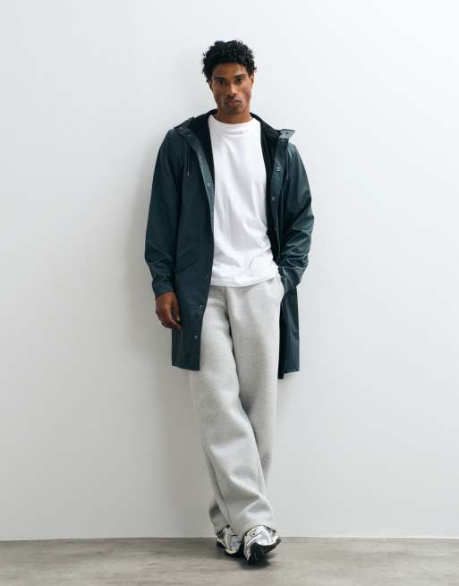 Rains - 12020 - Veste longue imperméable à capuche - Vert, 4 de 5
