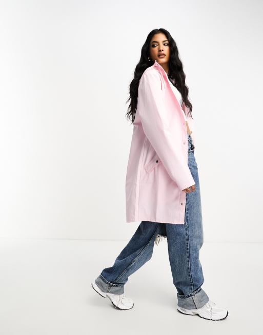 Pink hooded hotsell trench coat