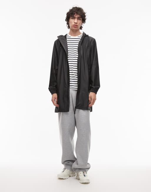 Rains - 12080 Storm Breaker - Giacca impermeabile taglio lungo nera con zip, 2 di 5