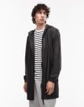 [Rains] Rains 12080 zip through waterproof long storm breaker jacket in black XL 01 Black