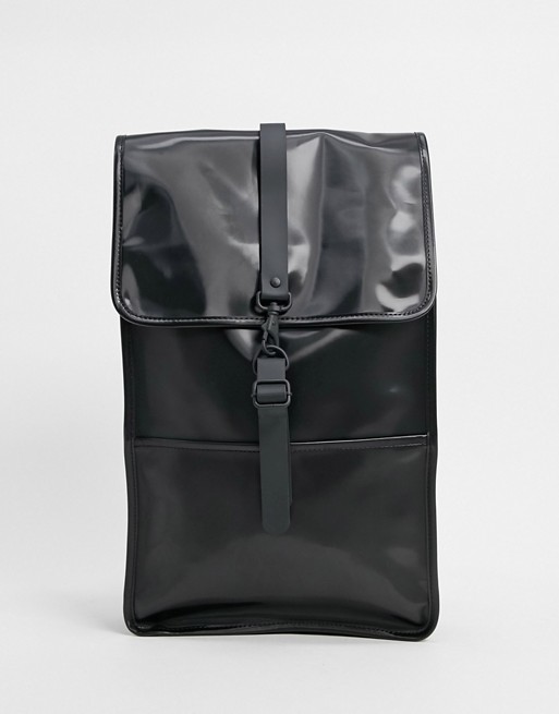 Rains 1220 backpack in shiny black