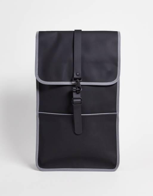 Rains 1220 backpack with reflective detail in black ASOS