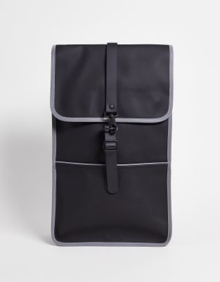 Rains – 1220 – Rucksack in Schwarz mit reflektierendem Detail