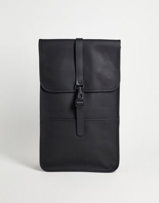 Rains 12200 waterproof backpack in black - ASOS Price Checker