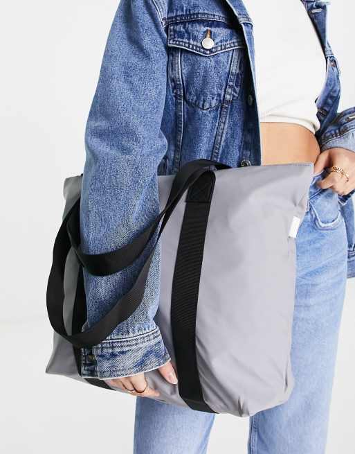 Rains 1225 tote bag in grey rock