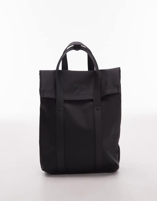Rains 12780 waterproof small tote backpack in black, 2 of 4
