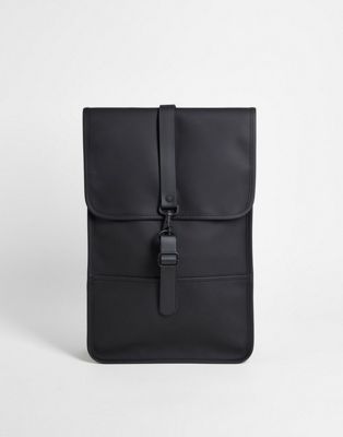 Rains 12800 mini waterproof backpack in black | ASOS