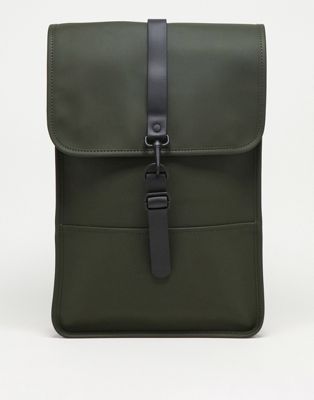 Rains 12800 unisex waterproof mini backpack in green