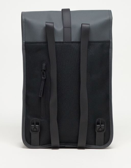 rains slate backpack Rains Rolltop Rucksack in Dark Grey for $150 indicating that it is waterproof against light rain with a water column pressure of Rains 12800 mini waterproof backpack