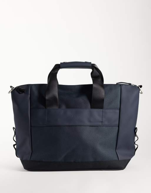 Rains 12970 Otaru waterproof small weekend duffel bag in navy, 4 of 4