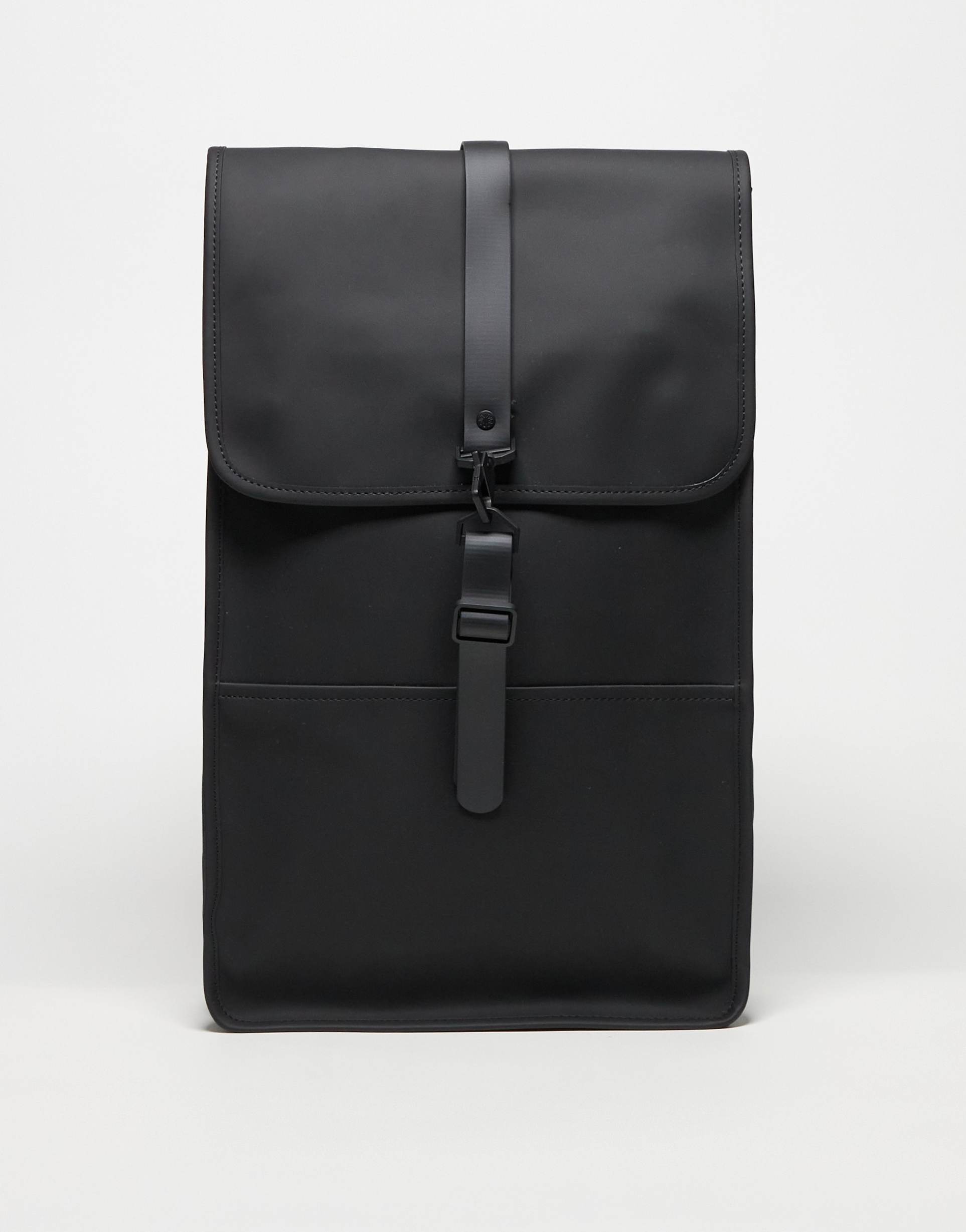rains 13000 unisex waterproof backpack in black