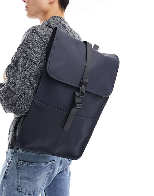 cheap rains backpack Rains 13000 unisex waterproof backpack in navy