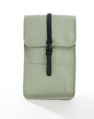 Rains 13000 unisex waterproof backpack in sage green - ASOS Price Checker