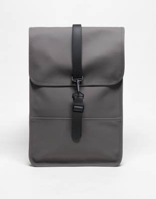 Rains 13020 Unisex Waterproof Mini Backpack In Gray