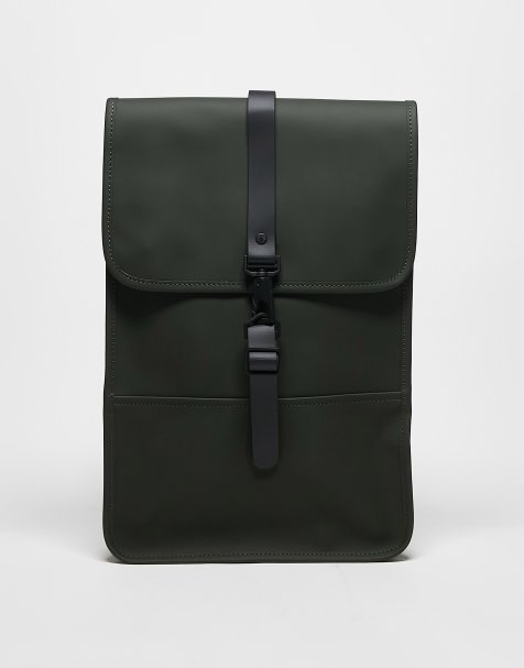Rains 13020 unisex waterproof mini backpack in khaki - view 1